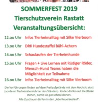 Sommerfest 2019 Ablaufplan